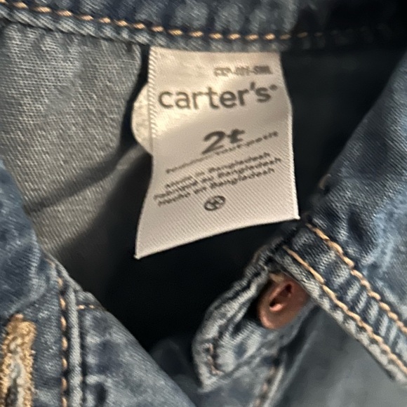 Carter's Girl’s Denim Dress 2T NWT - Picture 3 of 4